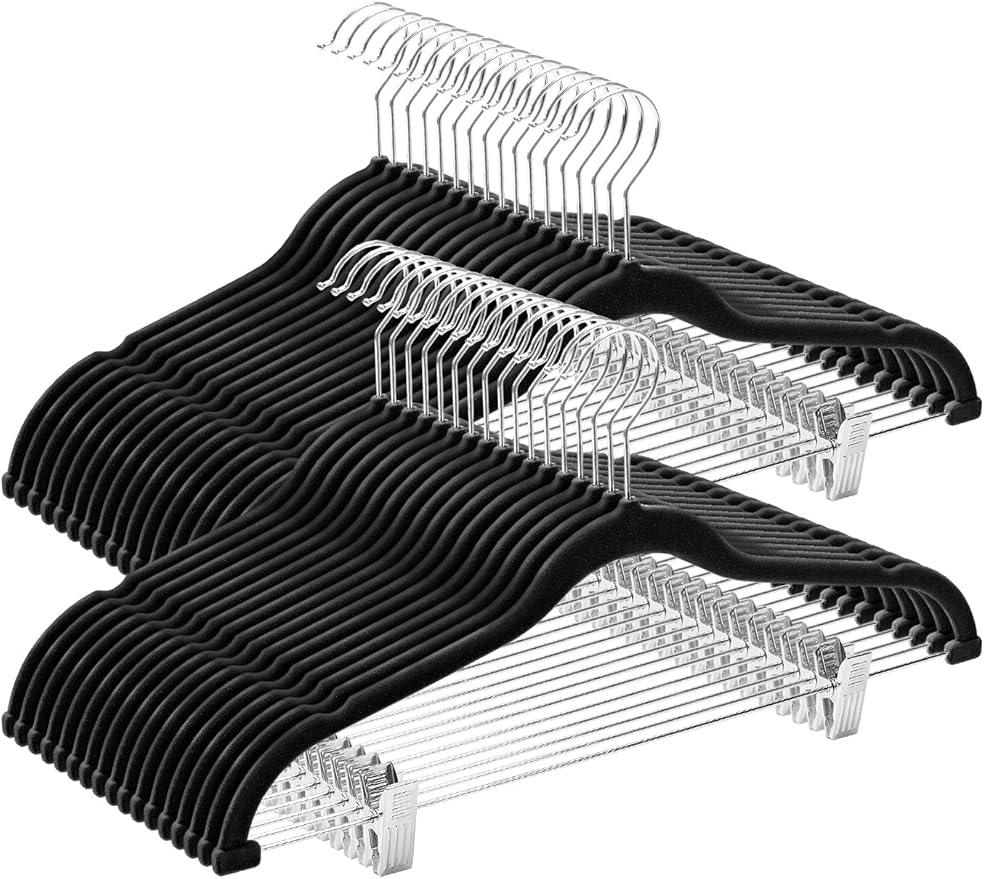 Cozymood Velvet Pant Hangers 36 Packs Ultra Thin Hangers by CozyMood
