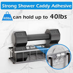 Lsnisni 12 Pack Shower Caddy Adhesive Replacement, Shower Adhesive Strips - Image 3