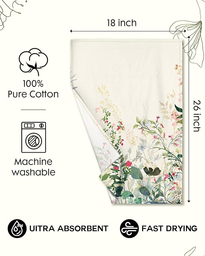 Flour Sack Kitchen Towels Set of 2-18x26 Cotton Dish Towels - Image 5