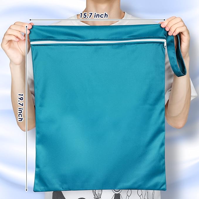 Shappy 2 Pcs Large Travel Laundry Bag Washable Waterproof Wet Dry Large Dirty - Image 2