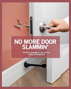 Jack N’ Drill Spring Door Stop | Flexible Heavy Duty Black Door Stop - Image 2