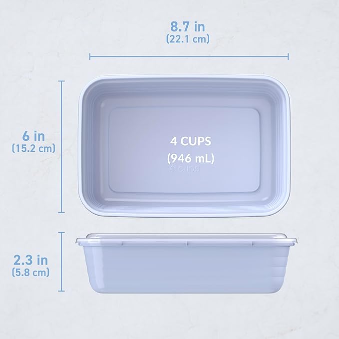 Bentgo Prep - 20-Piece 1-Compartment Reusable Meal Prep Containers - Image 7