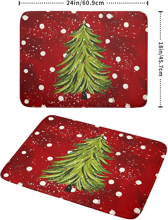 Christmas Tree Dish Drying Mat 18 x 24 Inch - Image 2