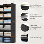 Lifewit Dual-Row Shelf Hanging Closet Organizer and Storage, Clothes Shelves - Image 4
