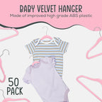 50 Premium Baby Velvet Hangers - Image 2
