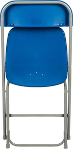 Flash Furniture Hercules Series Plastic Folding Chair - Blue - 6 Pack 650LB Weight Capacity Comfortable Event Chair-Lightweight Folding Chair - Image 15