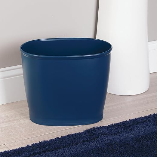 iDesign Slim Plastic Bathroom Trash Can, Small Garbage Bin - Image 7