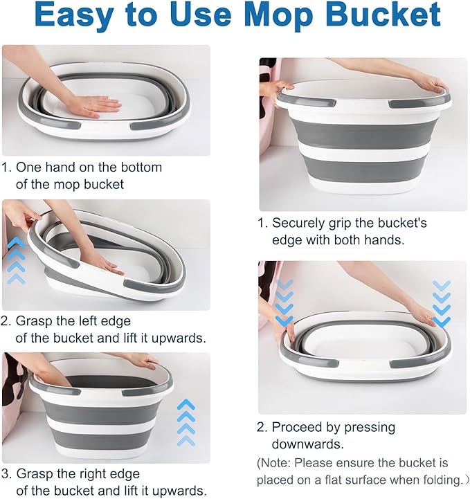 28L Large Collapsible Mop Bucket - Image 3