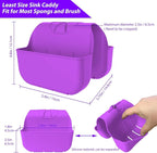 Sponge Holder for Kitchen Sink, Silicone Sink Saddle Caddy Organizer Rack - Image 2