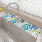 24" X 5.5" Kitchen Sink Splash Guard Faucet Mat Flora Super Absorbent Fast by Unknown
