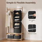 Pipishell 6-Shelf Hanging Closet Organizer - Image 4