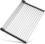 Tomorotec 21" x 15.5" Roll Up Dish Drying Rack Over Sink Drying Rack Sink Cover by Tomorotec