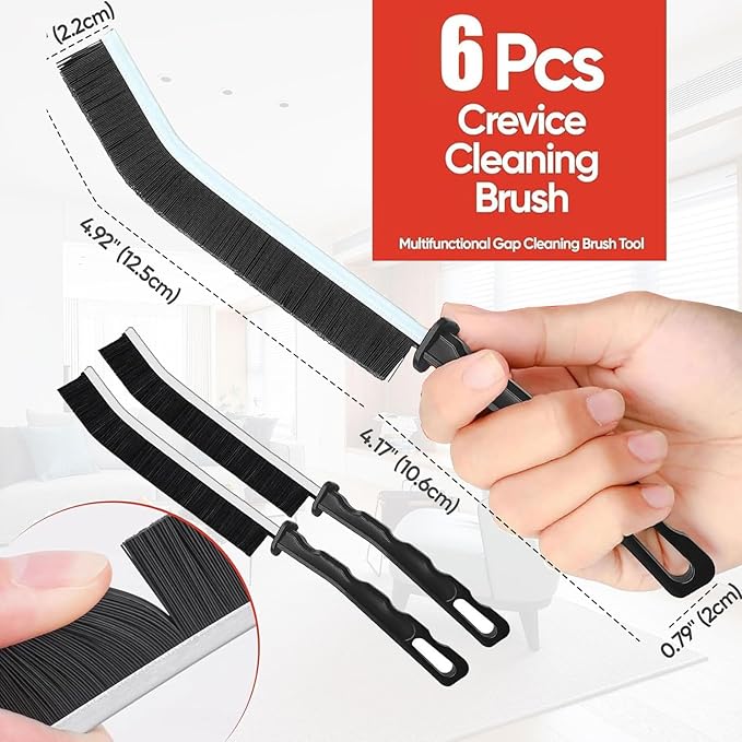 Crevice Cleaning Brush Set, Tight Spaces & More - Image 5