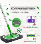 Reusable Microfiber Mop Pads Washable Wet Pads Compatible - Image 3