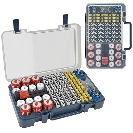 Battery Organizer Storage Case by XUERDON