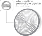 LEKEYE Shower Hair Catcher Drain Protector Strainer-Steel & Silicone 2 Pack - Image 5