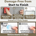 40 PCs Wall Hangers Without Nails, 2 Types Adhesive Hooks - Image 7