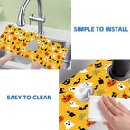 Halloween Pumpkin Bat Ghost Kitchen Sink Splash Guard Mat Absorbent Fast Drying - Image 5