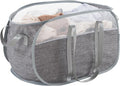 TECHMILLY Collapsible Laundry Basket, Foldable Tear Proof Mesh Pop Up Hamper by TECHMILLY