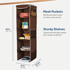 ZOBER Hanging Closet Organizer, 5-Shelf - Image 3