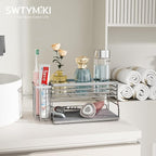 SWTYMIKI Kitchen Sink Caddy Organizer, 2 Tier Sponge Holder - Image 7