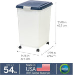 IRIS USA Dog Food Storage Container, Attachable Wheels, - Image 3