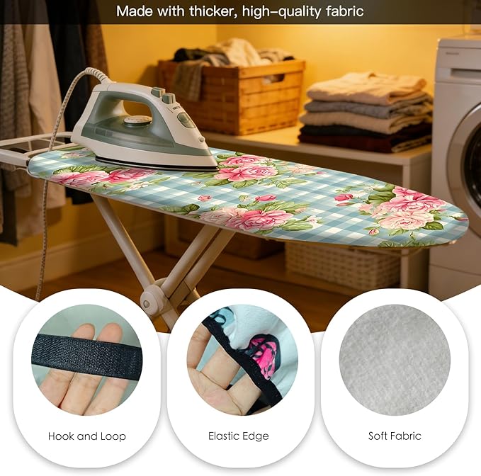 Nuxovilar Ironing Board Cover Needle Cotton 15x54 Inches | Ironing Board Cover - Image 5