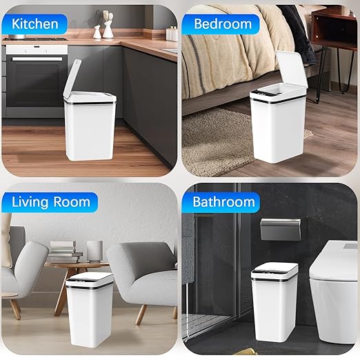 3 Pack Automatic Small Bathroom Trash Can - Image 6
