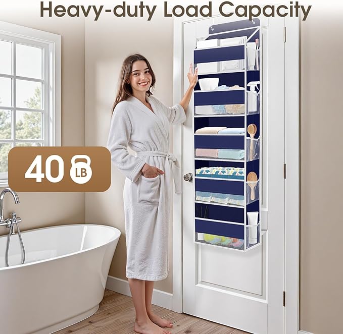 2 Pack Over The Door Organizer, Hanging Storage Organizer - Image 5
