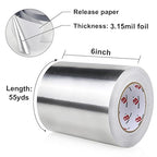 BOMEI PACK Aluminum Foil Tape, Heavy Duty Metal Duct Tape, High Temperature - Image 2