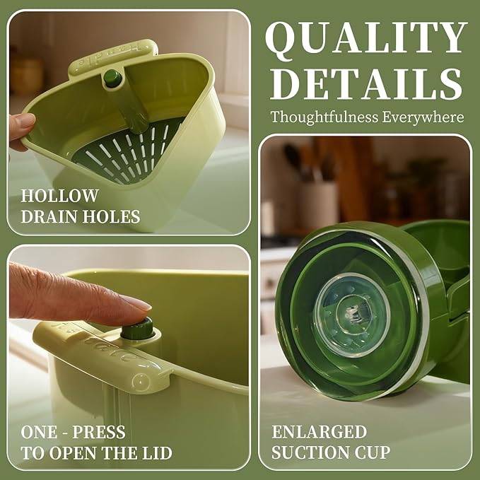 2026 New Suction Cup Sink Strainer | Corner Sink Strainer | Sinks Trash Food - Image 3