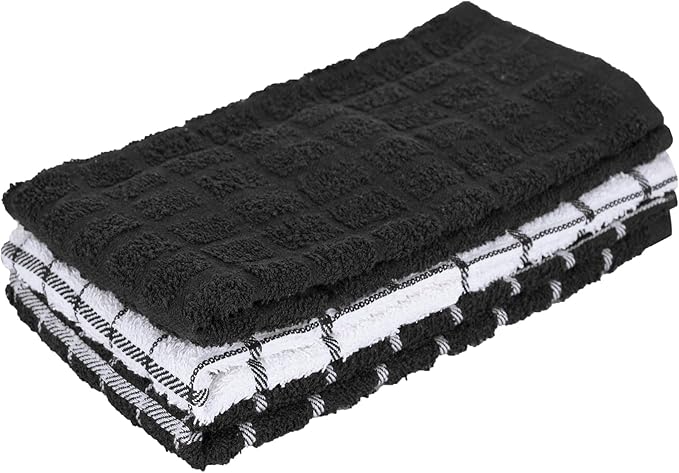 Ritz Premium 100% Cotton Terry Check Kitchen Dish Towels by Ritz+Foodservice