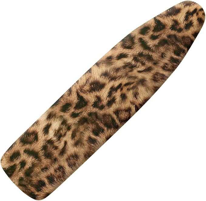 Brown Leopard Skin Ironing Board Cover and Pad Standard Size Elastic Edge by Pzuqiu