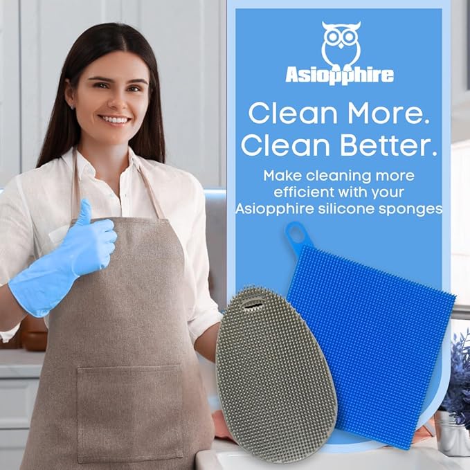 Silicone Dish Sponge Dish Scrubber - Image 8