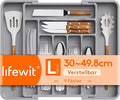 Lifewit Utensil Organizer for Kitchen Drawer, Expandable Cooking Silverware Tray by Lifewit