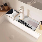 Sink Faucet Absorbing Mat, 2 Pack Drying Mat Around Faucet Sink Splash Guard - Image 7