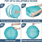 Seiritex Mesh Popup Laundry Hamper 115L Collapsible Laundry Basket No Lid Extra - Image 6