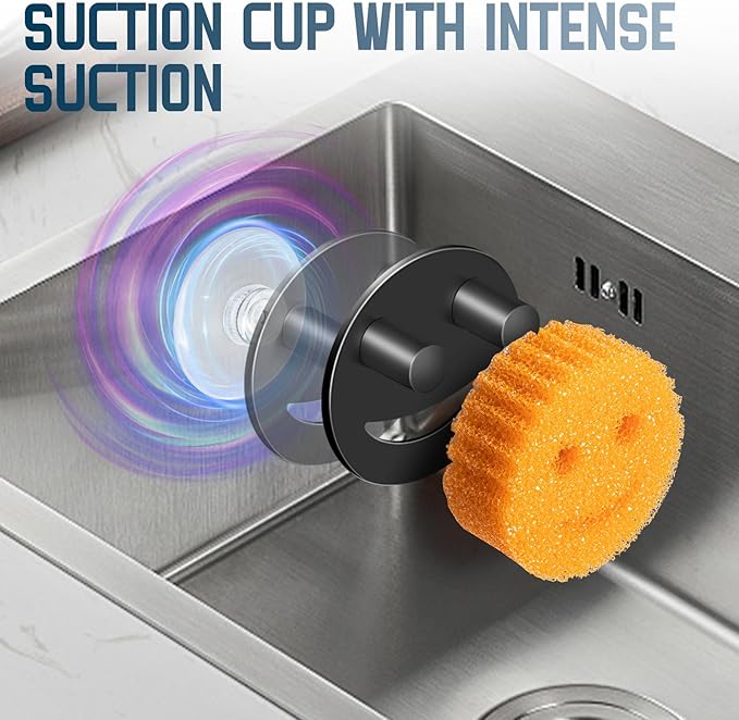 Stainless Steel Smiley Face Sponge Holder, Kitchen Accessories Decor - Image 7