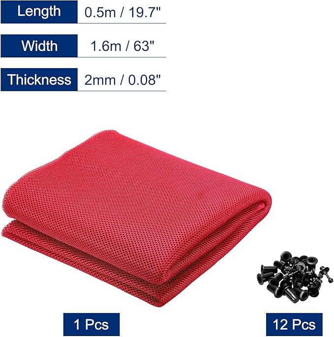 MECCANIXITY Speaker Grill Cloth 20 x 63 Inch Stereo Mesh Fabric Protective - Image 2