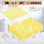 6 Pcs Kitchen Sponges for Dishes Cleaning, Non Scratch for Non Stick Cookware - Image 2