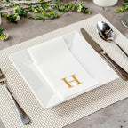 Luxenap 15.8 X 7.9 Inch Linen-Feel Guest Towels, 50 Lettered Hand Towels - Image 7