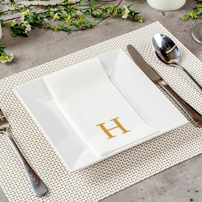 Luxenap 15.8 X 7.9 Inch Linen-Feel Guest Towels, 2000 Lettered Hand Towels - Image 7