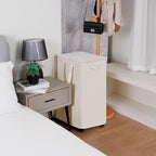 Slim Laundry Hamper with Lid and Wheels, Small Rolling Laundry Basket with - Image 6