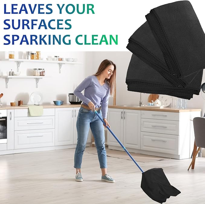 Newwiee 3 Pcs Extra Large Microfiber Cleaning Cloth 30" x 20" Washable Reusable - Image 3