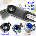 Holikme 6 Pack Bottle Brush Set, 3 Straw Brushes, 3-in-1 Bottle Cleaning Brush - Image 3
