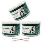Thick Cotton Swabs, XL Size Natural Bamboo Cotton Buds, Precision & Round Tip by qzcccecl