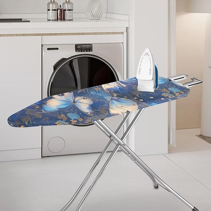 Blue Butterfly Homes Replacement Ironing Board Cover, Aesthetic Fly Butterflies - Image 2