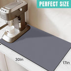 WISELIFE Coffee Mat Super Absorbent Dish Drying Mat Bar Accessories Match - Image 2