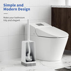 Marbarsse Bathroom Toilet Bowl Brush and Holder, Curved Design Dismount Toilet - Image 6