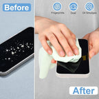 Frienda 12 Pack Large Microfiber Glass Cleaning Cloths 12 x 12 Inch Oversized - Image 5